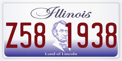 IL license plate Z581938