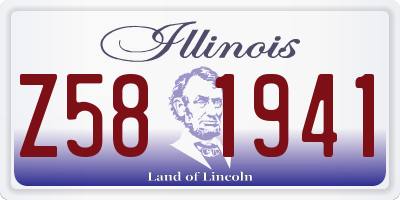 IL license plate Z581941