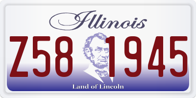 IL license plate Z581945