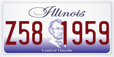 IL license plate Z581959
