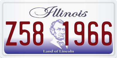 IL license plate Z581966