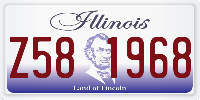 IL license plate Z581968