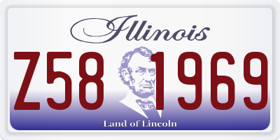 IL license plate Z581969