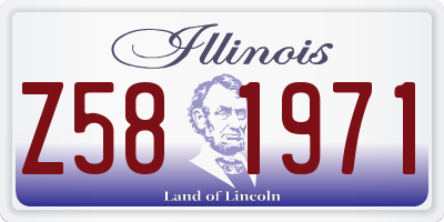 IL license plate Z581971