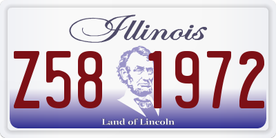IL license plate Z581972