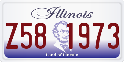 IL license plate Z581973