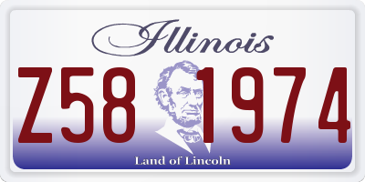 IL license plate Z581974