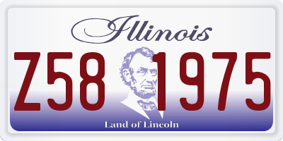 IL license plate Z581975