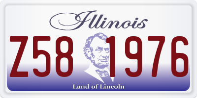 IL license plate Z581976