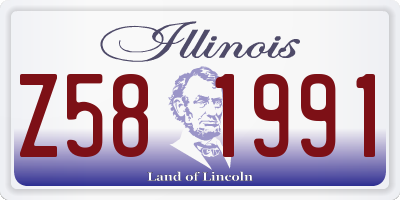IL license plate Z581991