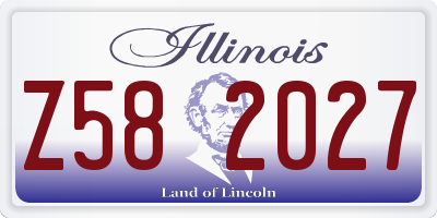 IL license plate Z582027