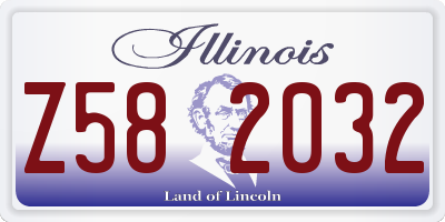 IL license plate Z582032