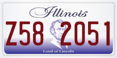 IL license plate Z582051