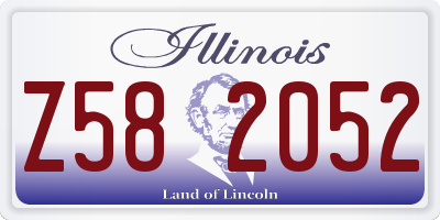 IL license plate Z582052