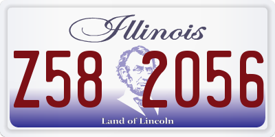 IL license plate Z582056