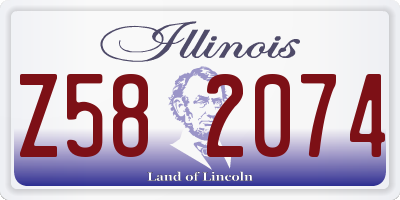 IL license plate Z582074