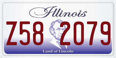 IL license plate Z582079