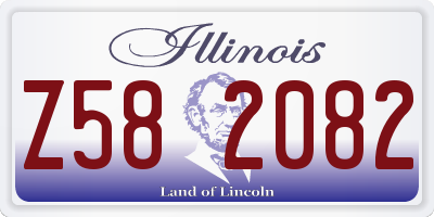 IL license plate Z582082
