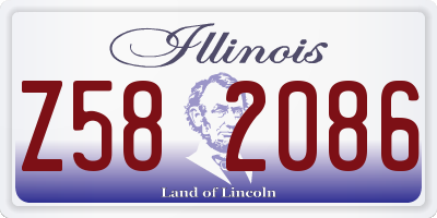 IL license plate Z582086