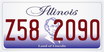 IL license plate Z582090