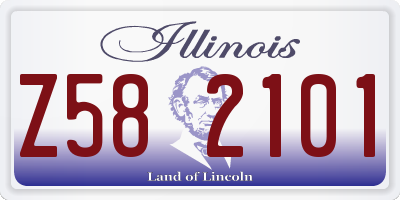 IL license plate Z582101