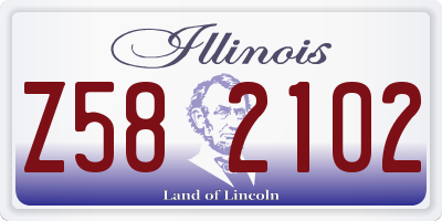 IL license plate Z582102