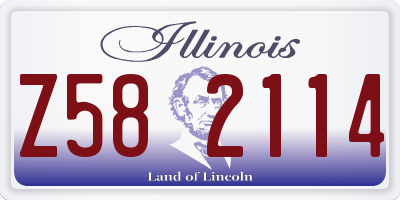 IL license plate Z582114