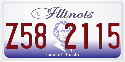 IL license plate Z582115