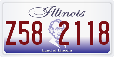 IL license plate Z582118