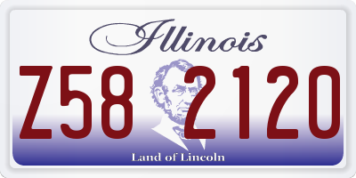 IL license plate Z582120