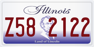 IL license plate Z582122