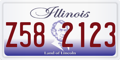 IL license plate Z582123