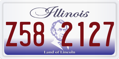 IL license plate Z582127