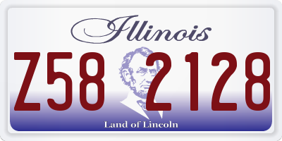 IL license plate Z582128