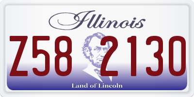 IL license plate Z582130