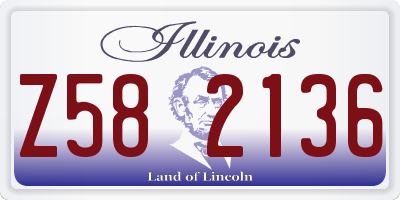 IL license plate Z582136