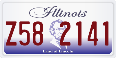 IL license plate Z582141