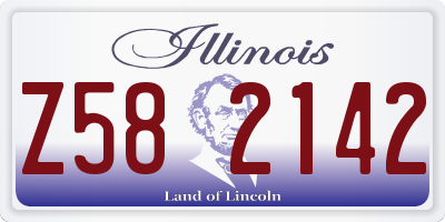 IL license plate Z582142