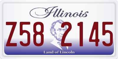 IL license plate Z582145