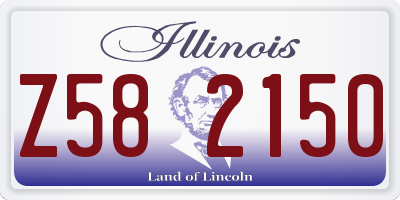 IL license plate Z582150
