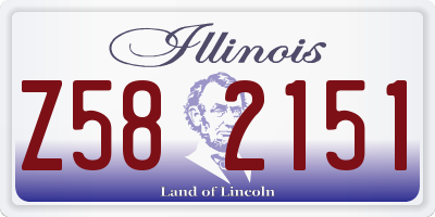 IL license plate Z582151