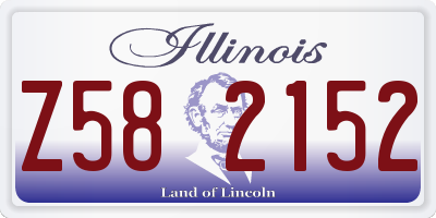 IL license plate Z582152
