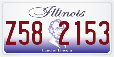 IL license plate Z582153