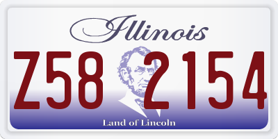 IL license plate Z582154