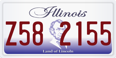 IL license plate Z582155