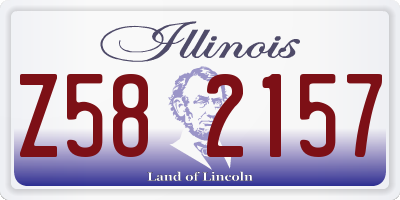 IL license plate Z582157