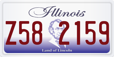 IL license plate Z582159