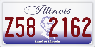 IL license plate Z582162