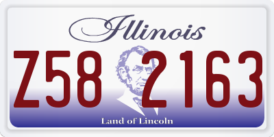 IL license plate Z582163