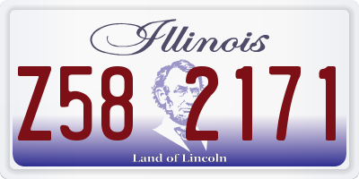 IL license plate Z582171